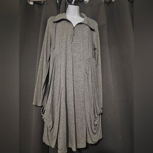 Kensie Charcoal Long Sleeve Dress